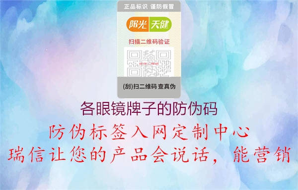 各眼鏡牌子的防偽碼(圖1) 各眼鏡牌子的防偽碼1.jpg